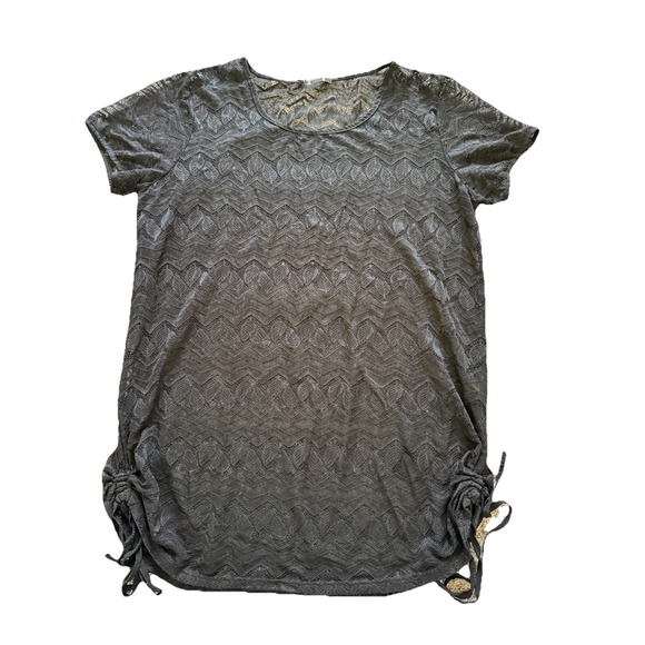 Avidlove Women's Size‎ Large Black Sheer Drawstring Waist Swimsuit Cover Up - Picture 1 of 5